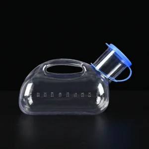 Ergonomic Portable Urinal for Elderly & Patients - Leak-Proof & Odor-Control Bedside Pee Bottle with Extension Tube
