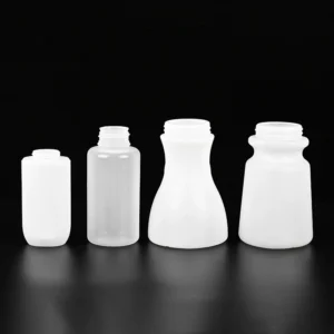 Custom Gourd-Shaped Thickened White PE Plastic Bottle for Solid Health Supplement Packaging