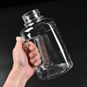 Customizable Large Capacity "Ton Ton" Water Jugs with Handle & Lid - Food-Grade PE Bottles for Gym & Sports