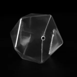 DIY Geometric Diamond Hollow PVC Ornament - Transparent Empty Lampshade for Creative Night Light Projects
